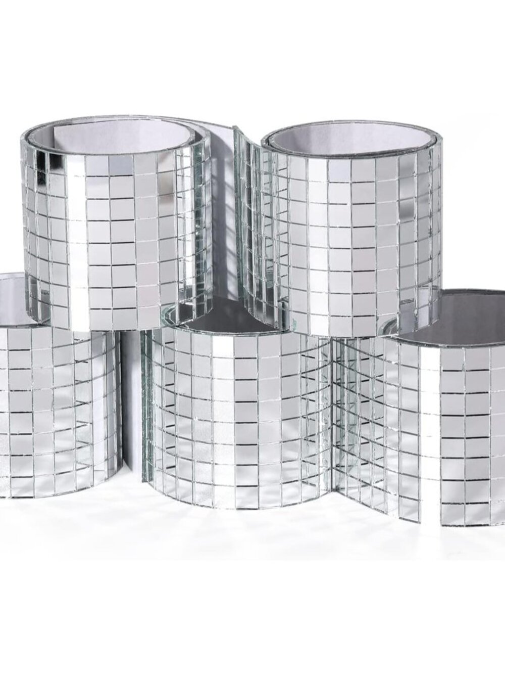 2360 PCS Self-Adhesive Mirror Tiles, 5 x 5mm Square Disco Tiles